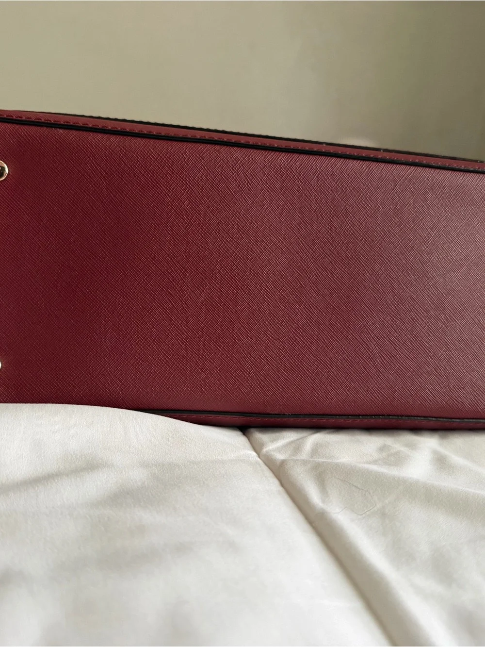kate spade Burgundy Saffiano Leather Tote